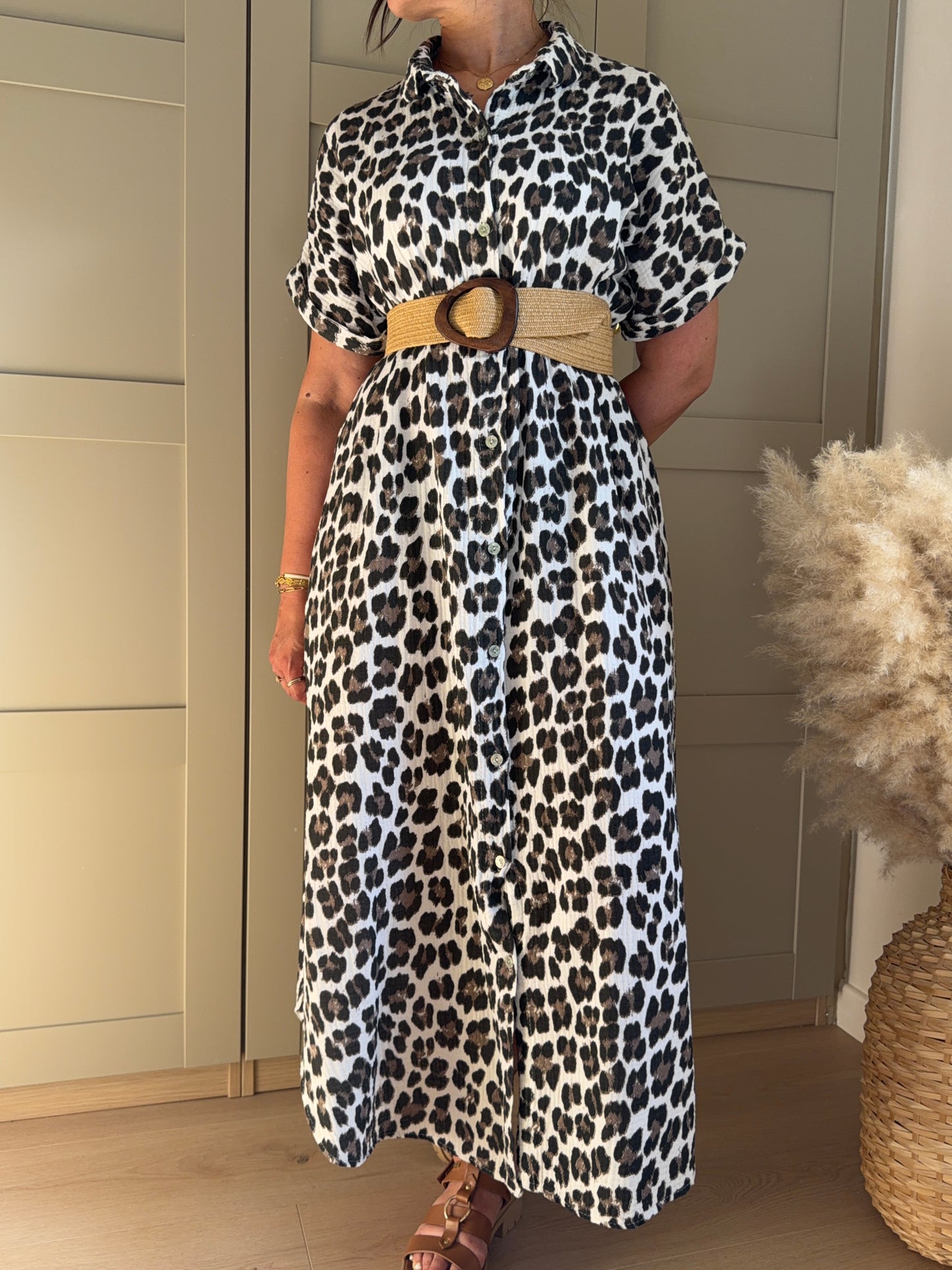 Robe longue gaze de coton ALIA