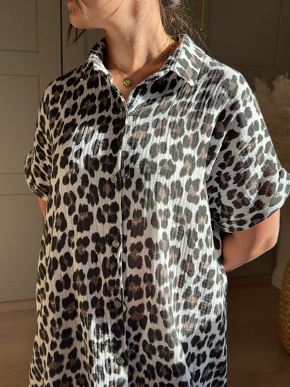 Robe longue gaze de coton ALIA