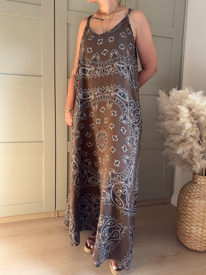 Robe longue gaze de coton DAKOTA